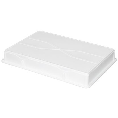 Pizzaly White Plastic Pizza Dough Proofing Box - 26" x 18" x 3" - 1 count box