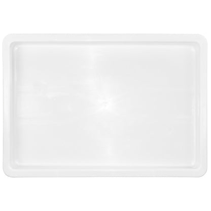 Pizzaly White Plastic Pizza Dough Proofing Box - 26" x 18" x 3" - 1 count box