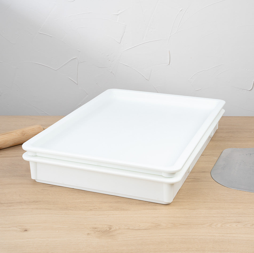 Pizzaly White Plastic Lid - Fits Pizza Dough Proofing Box - 1 count box