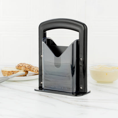 Met Lux Black Stainless Steel Commercial Bagel Slicer - 1 count box