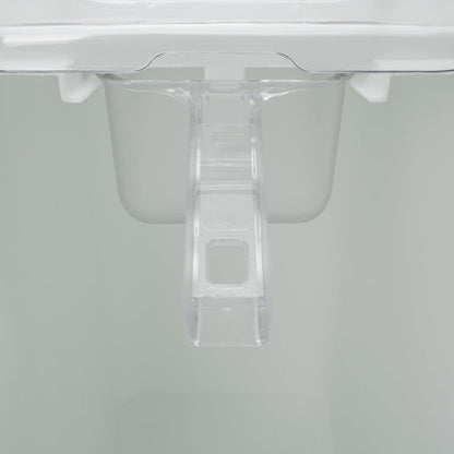 Met Lux 21 gal Rectangle White Mobile Ingredient Storage Bin - with Lid - 29" x 13" x 29 1/4" - 1 count box