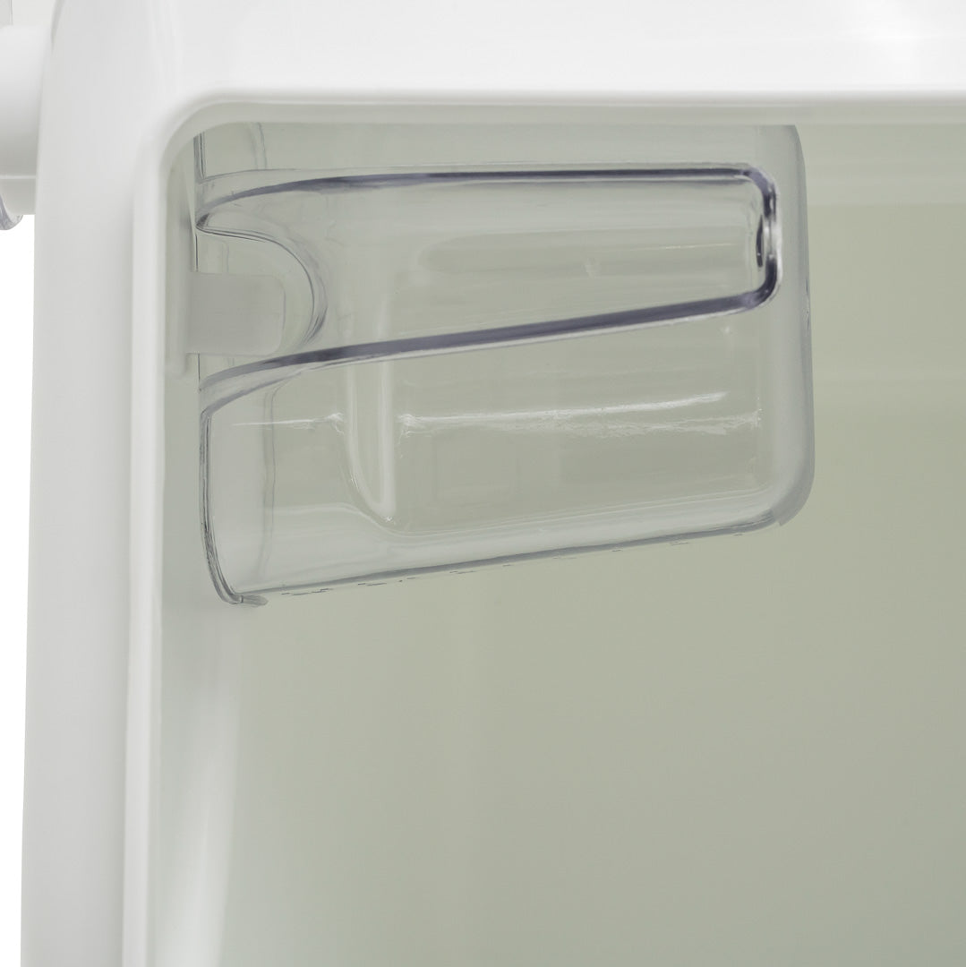 Met Lux 13 gal Rectangle White Shelf Ingredient Bin - with 2 1/2 Cup Measuring Scoop - 22 1/2" x 20 1/4" x 16 1/2" - 1 count box