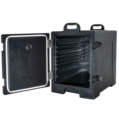 Cater Tek Rectangle Black Food Pan Carrier - Insulated, Front Loading - 16 3/4" x 24" x 25" - 1 count box