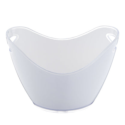 Bar Lux 7.4 qt Frosted Champagne / Wine Bucket - 13 3/4" x 9 3/4" x 10 1/2" - 1 count box