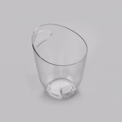 Bar Lux 3.2 qt Clear Plastic Champagne / Wine Bucket - 9 1/4" x 7 1/2" x 7 3/4" - 1 count box
