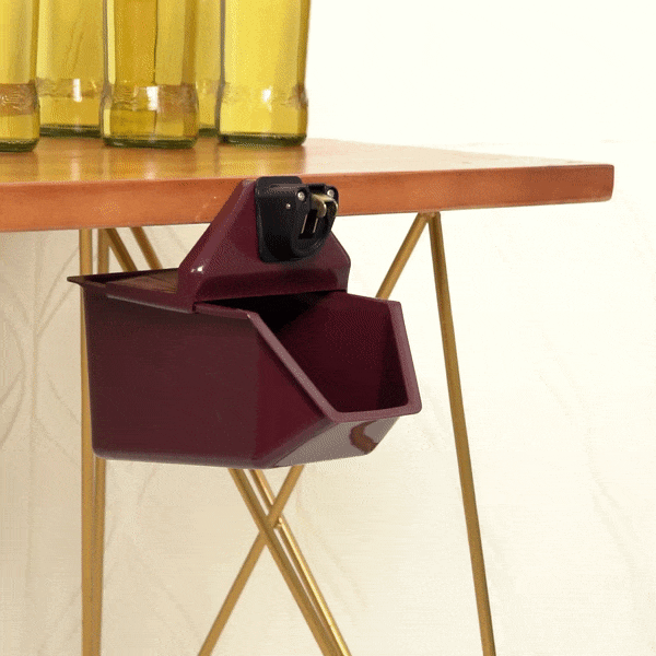 Bar Lux Red Bottle Cap Catcher - with Bottle Opener - 9" x 5 1/2" x 4 3/4" - 1 count box