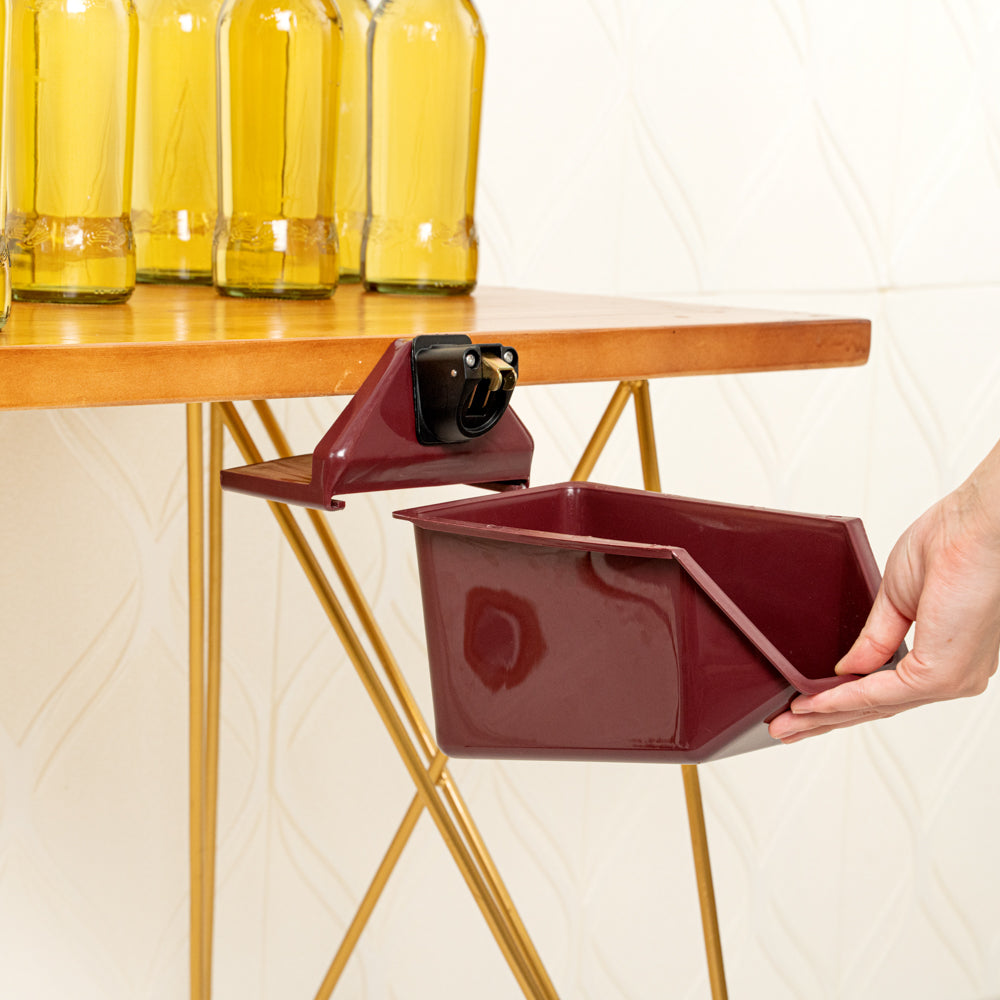 Bar Lux Red Bottle Cap Catcher - with Bottle Opener - 9" x 5 1/2" x 4 3/4" - 1 count box