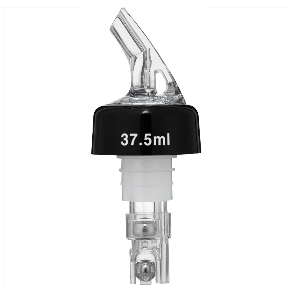 Bar Lux 1 oz Clear Plastic Measured Liquor Pourer - with Collar - 1 1/2" x 1 1/2" x 3 3/4" - 10 count box