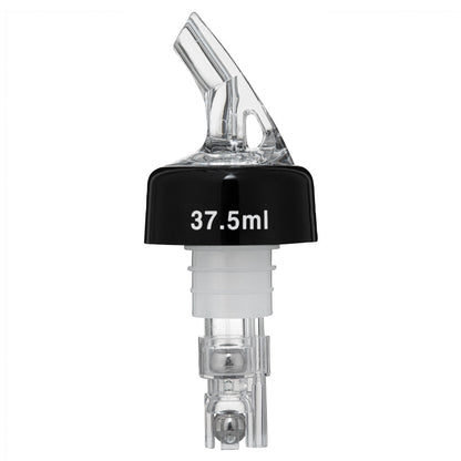Bar Lux 1 oz Clear Plastic Measured Liquor Pourer - with Collar - 1 1/2" x 1 1/2" x 3 3/4" - 10 count box