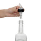 Bar Lux 1 oz Clear Plastic Measured Liquor Pourer - with Collar - 1 1/2" x 1 1/2" x 3 3/4" - 10 count box