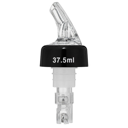Bar Lux 1 oz Clear Plastic Measured Liquor Pourer - with Collar - 1 1/2" x 1 1/2" x 3 3/4" - 10 count box