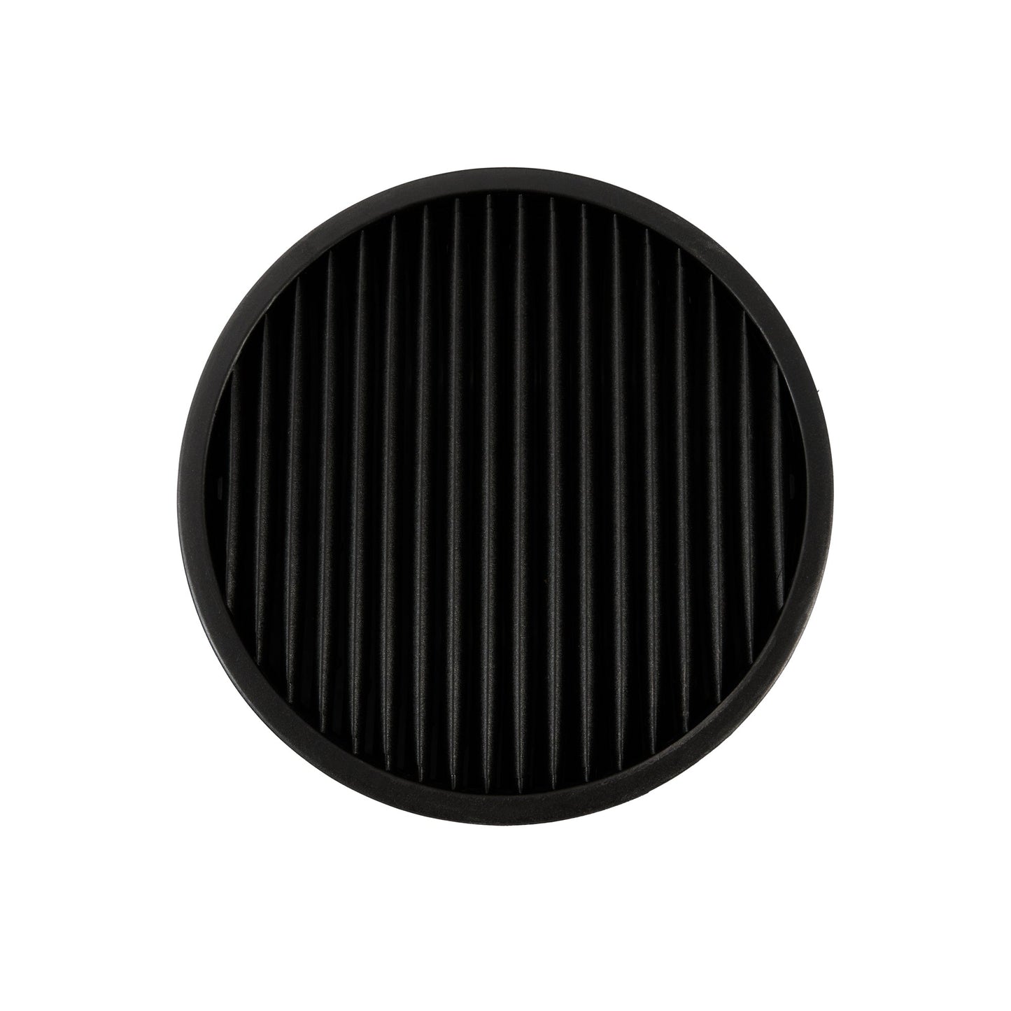 Sensei Round Black Knife Block - Soft Touch - 4 1/4" x 4 1/4" x 9" - 1 count box