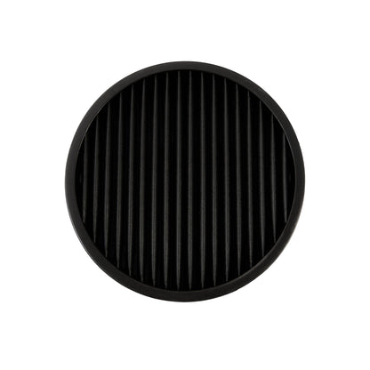 Sensei Round Black Knife Block - Soft Touch - 4 1/4" x 4 1/4" x 9" - 1 count box