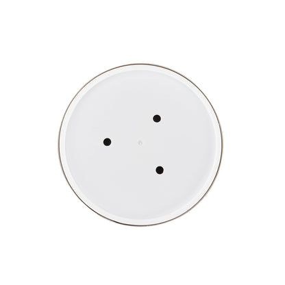 Sensei Round White Knife Block - Soft Touch - 4 1/4" x 4 1/4" x 9" - 1 count box