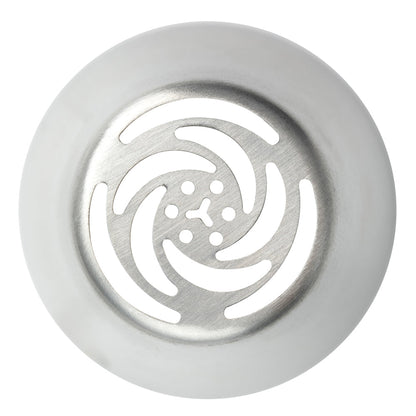 Pastry Tek Stainless Steel #1 Russian Piping Tip - 1 1/2" x 1 1/2" x 1 3/4" - 1 count box