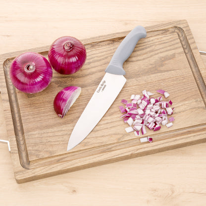 Comfy Grip Gray Stainless Steel 8" Chef's Knife - 1 count box