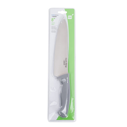 Comfy Grip Gray Stainless Steel 8" Chef's Knife - 1 count box