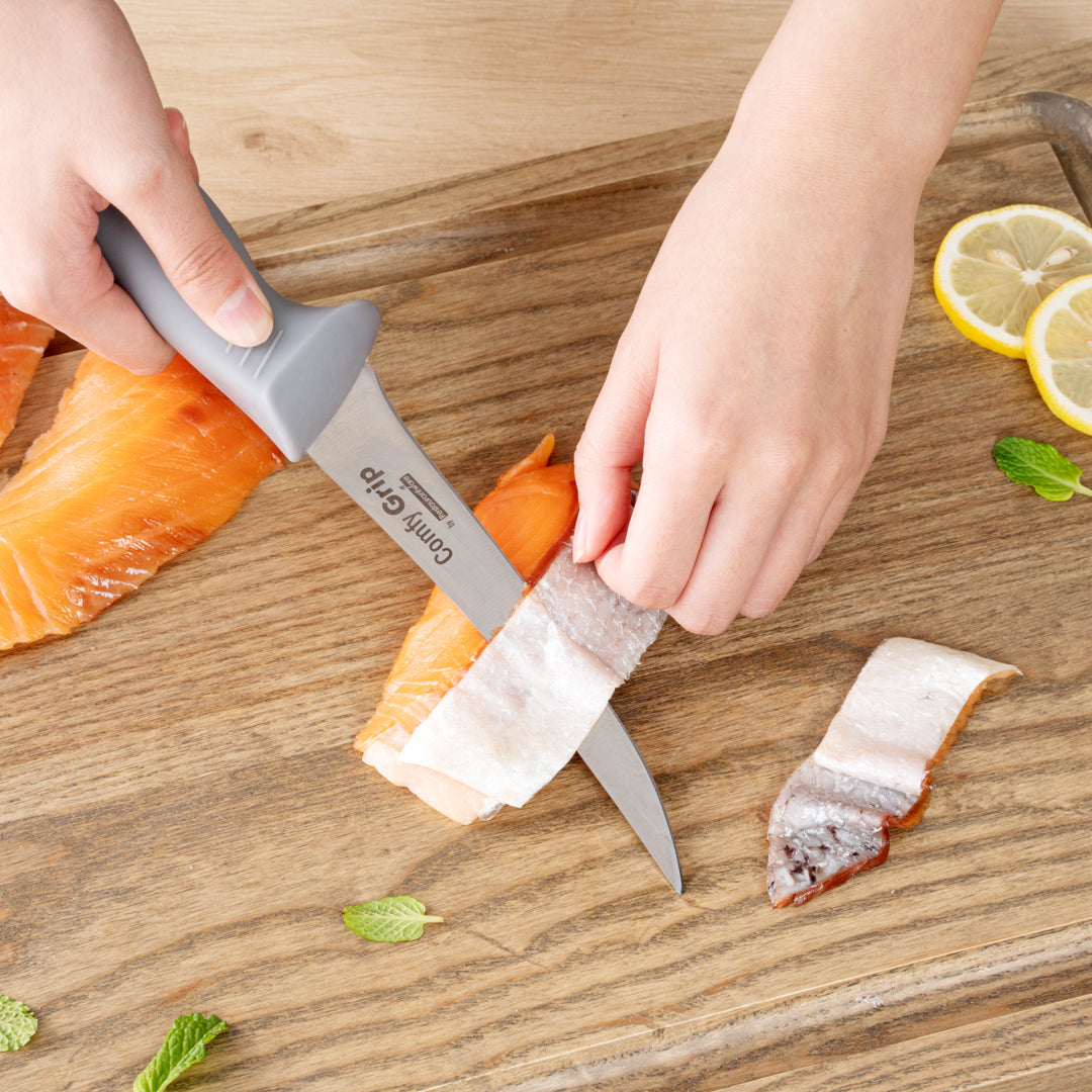 Comfy Grip Gray Stainless Steel 6" Boning Knife - 1 count box