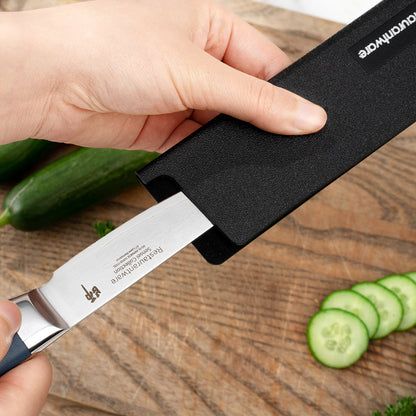 Sensei Black Plastic Knife Blade Cover / Guard - 6 1/2" x 2" - 1 count box