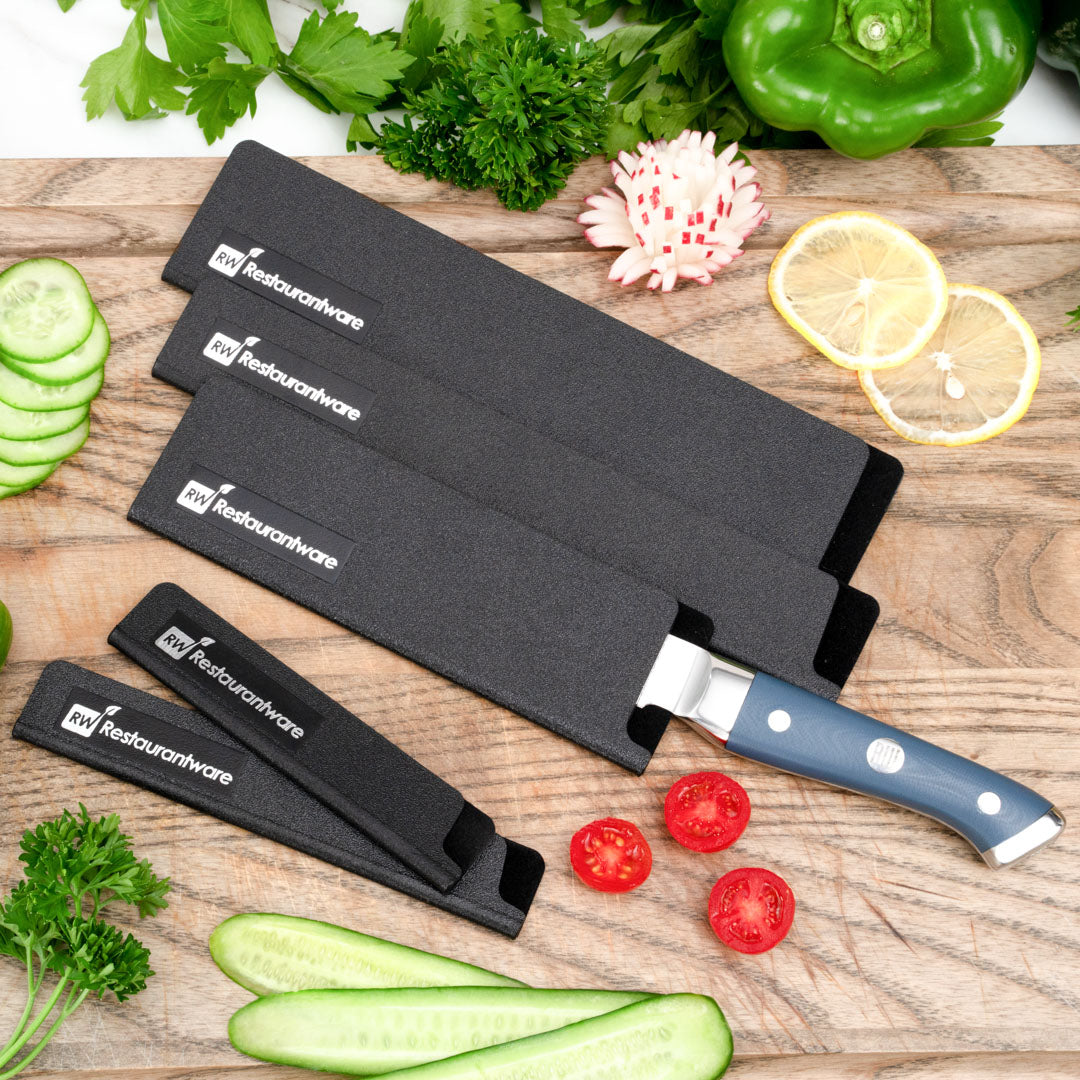 Sensei Black Plastic Knife Blade Cover / Guard - 6 1/2" x 2" - 1 count box
