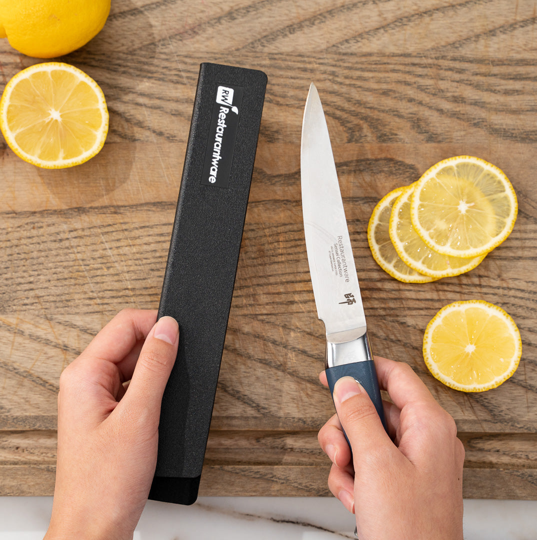 Sensei Black Plastic Knife Blade Cover / Guard - 8 1/2" x 1 1/2" - 1 count box