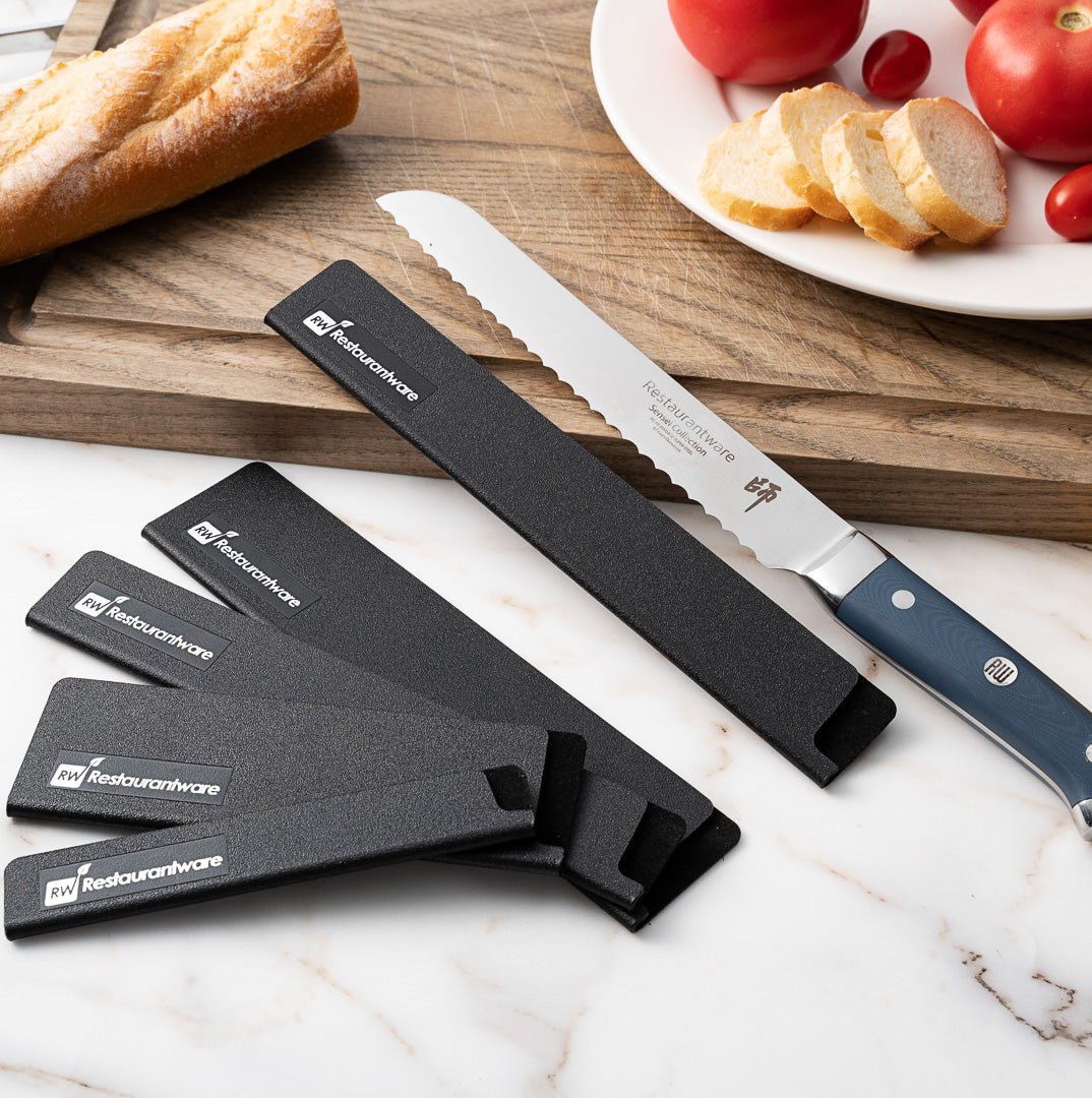 Sensei Black Plastic Knife Blade Cover / Guard - 10" x 1 1/2" - 1 count box