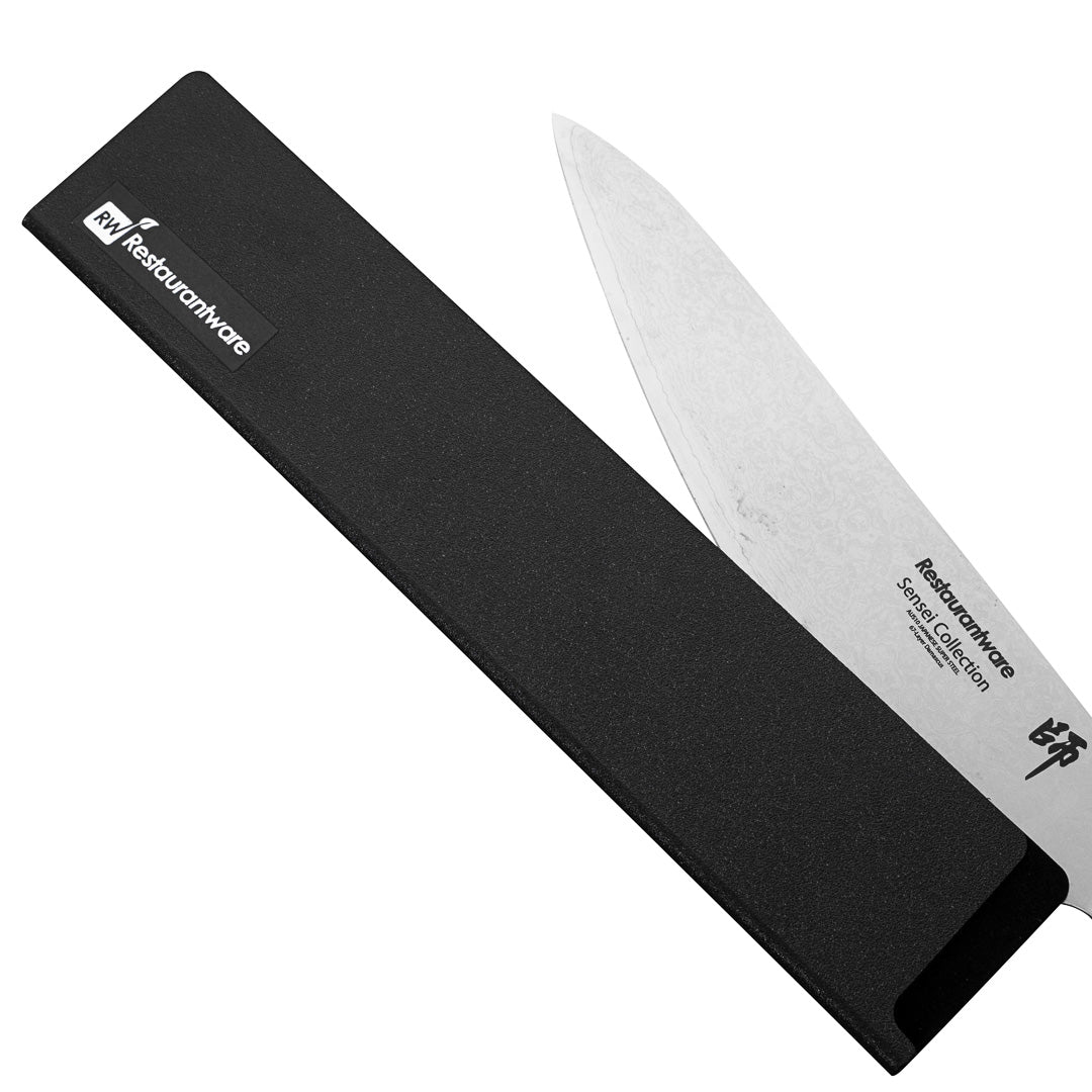 Sensei Black Plastic Knife Blade Cover / Guard - 10 1/2" x 2" - 1 count box