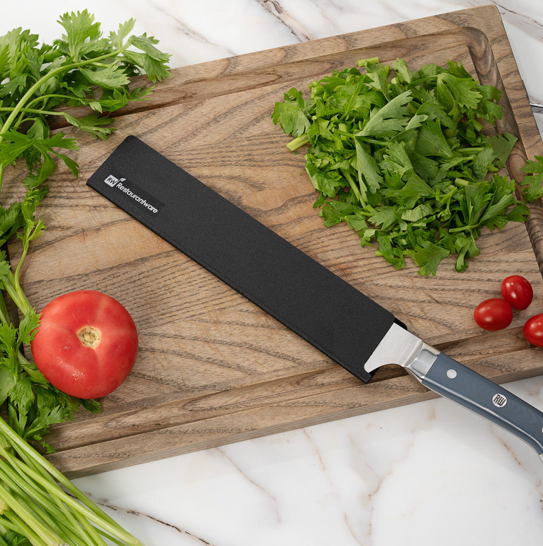 Sensei Black Plastic Knife Blade Cover / Guard - 10 1/2" x 2" - 1 count box
