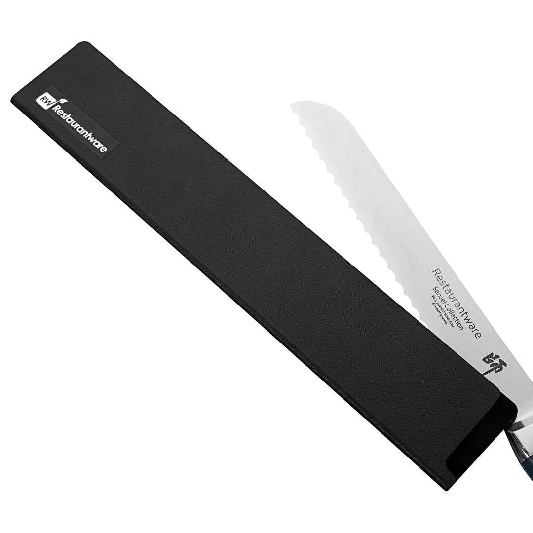 Sensei Black Plastic Knife Blade Cover / Guard - 12" x 2" - 1 count box