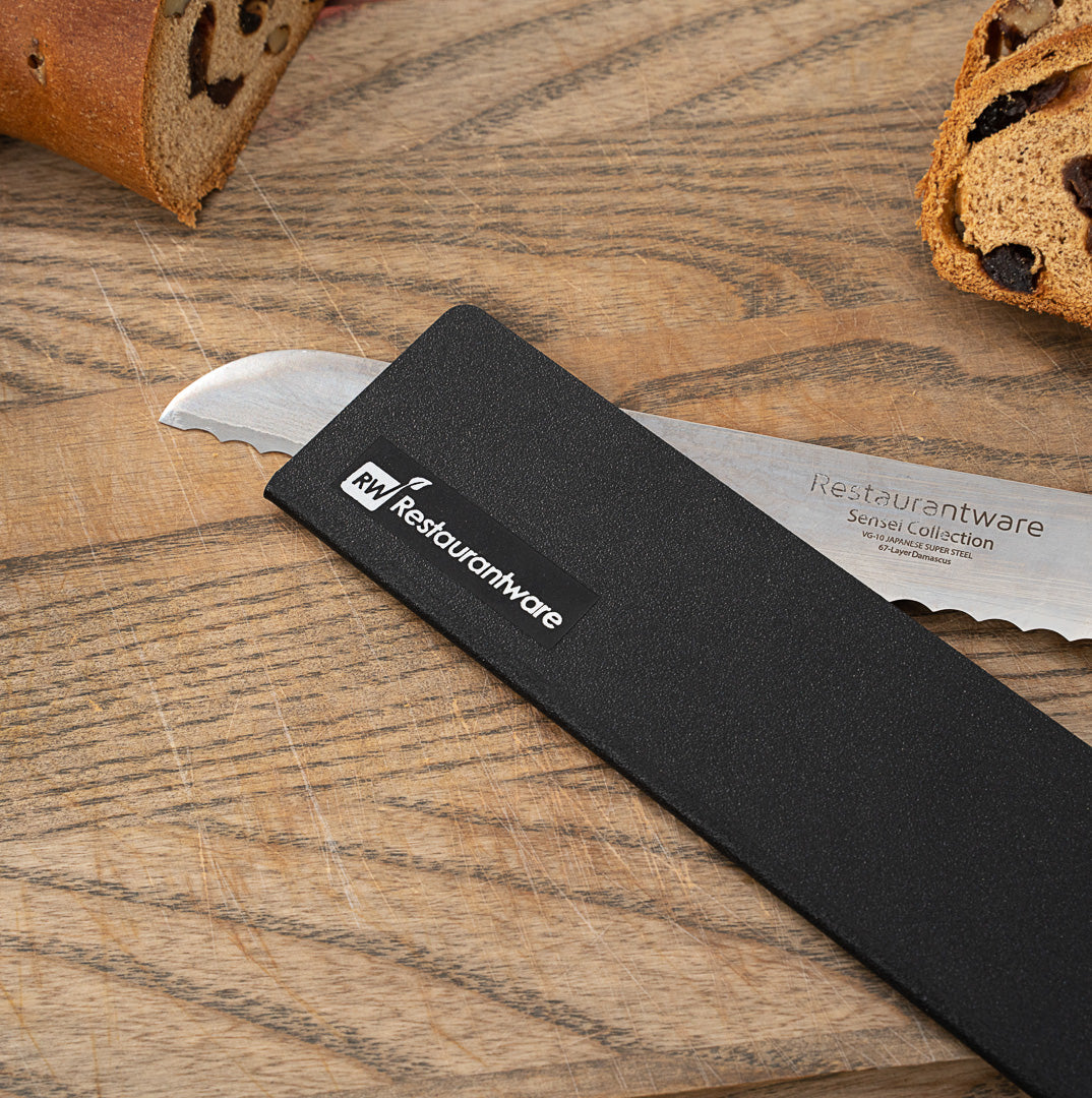 Sensei Black Plastic Knife Blade Cover / Guard - 12" x 2" - 1 count box