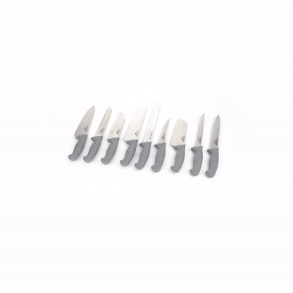 Comfy Grip Gray Stainless Steel 9-Piece Knife Set - 1 count box