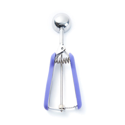 Comfy Grip 0.8 oz Stainless Steel #40 Ice Cream Scoop - with Purple Handle - 1 count box