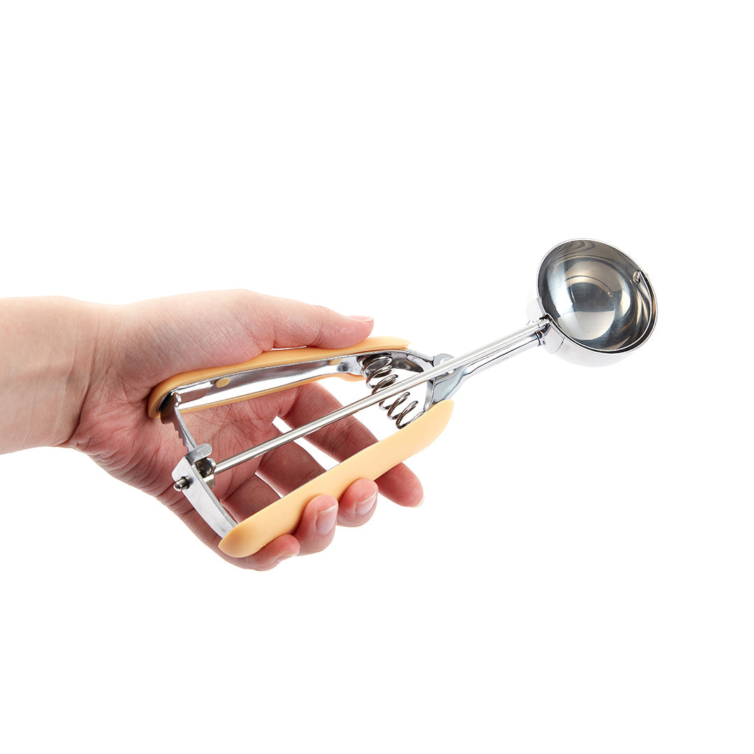 Comfy Grip 1.6 oz Stainless Steel #20 Ice Cream Scoop - with Yellow Handle - 1 count box