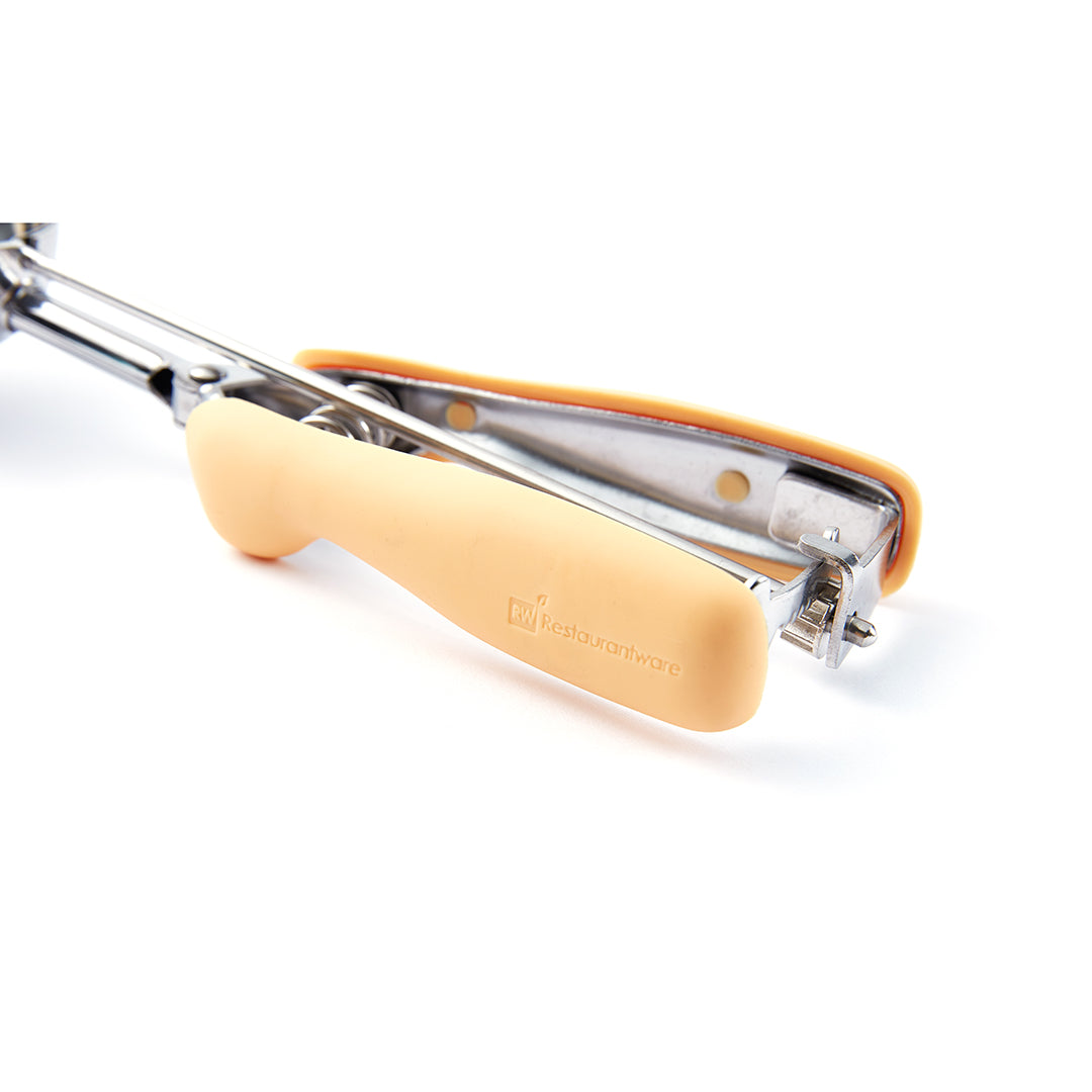 Comfy Grip 1.6 oz Stainless Steel #20 Ice Cream Scoop - with Yellow Handle - 1 count box