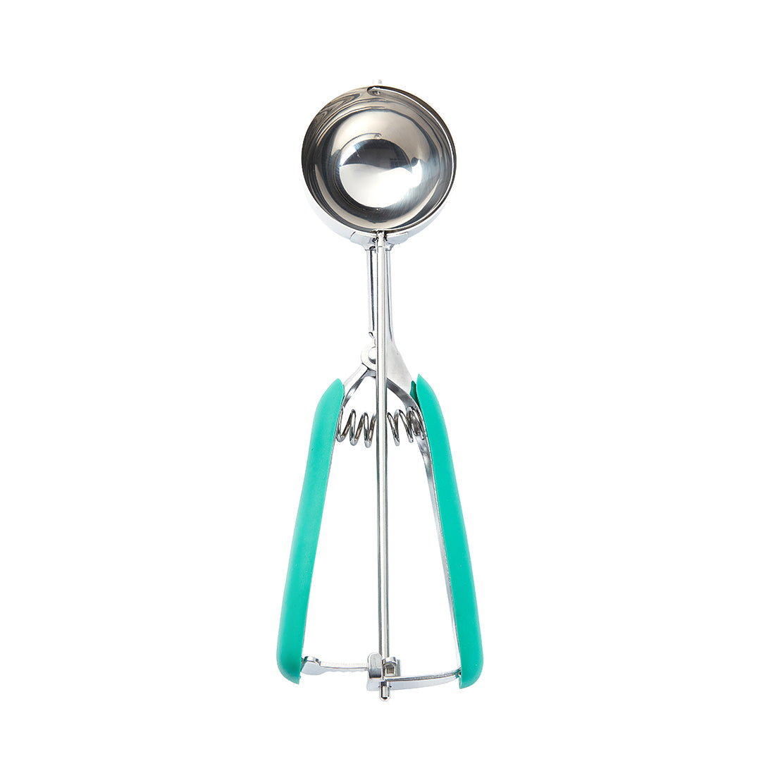 Comfy Grip 2.5 oz Stainless Steel #12 Ice Cream Scoop - with Green Handle - 1 count box