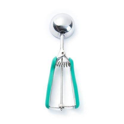 Comfy Grip 2.5 oz Stainless Steel #12 Ice Cream Scoop - with Green Handle - 1 count box