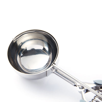 Comfy Grip 4 oz Stainless Steel #8 Ice Cream Scoop - with Gray Handle - 1 count box