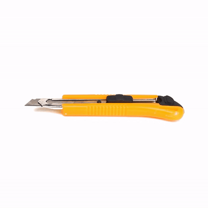 Handy Tek Yellow Snap Off Blade Knife - 6 1/2" - 4 count box