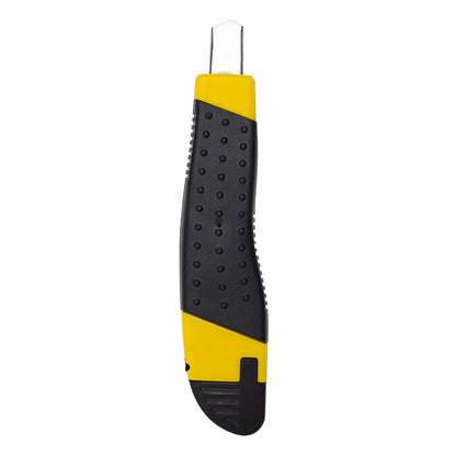 Handy Tek Yellow Snap Off Blade Knife - Anti-Slip Handle - 5 1/4"" - 4 count box