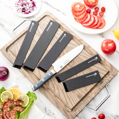 Sensei Black Plastic Knife Blade Cover / Guard Set - 8-Piece - 1 count box