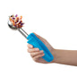 Comfy Grip 2 oz Stainless Steel #16 Portion Scoop - with Blue Ambidextrous Handle - 1 count box