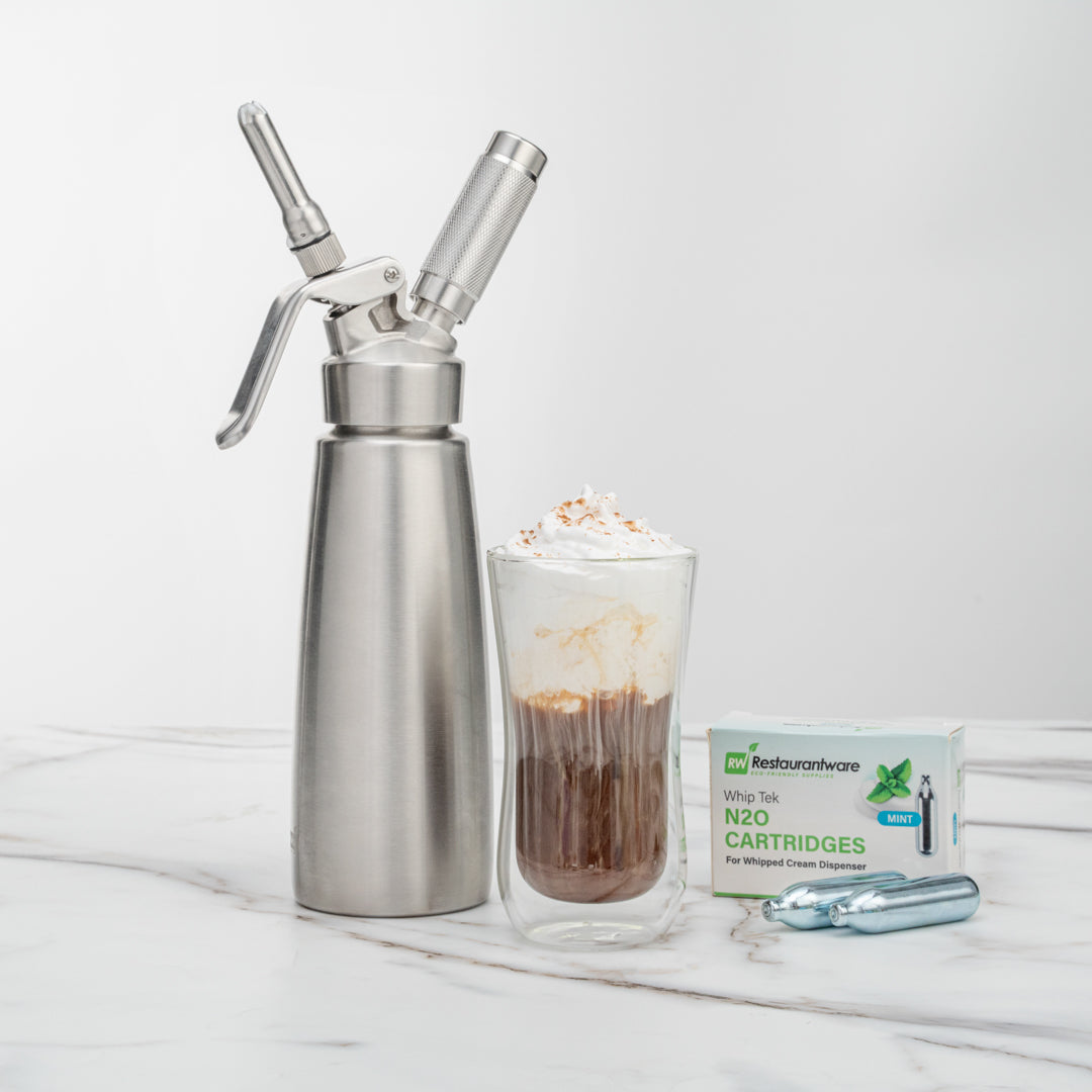 Whip Tek Mint 8g N2O Cartridge - for Whipped Cream Dispenser - 10 count box