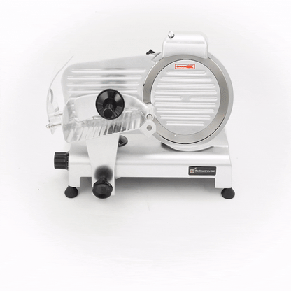 Hi Tek Stainless Steel Manual Gravity Feed Meat Slicer - 1/4hp - 8 1/2" - 1 count box