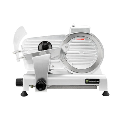 Hi Tek Stainless Steel Manual Gravity Feed Meat Slicer - 1/4hp - 8 1/2" - 1 count box