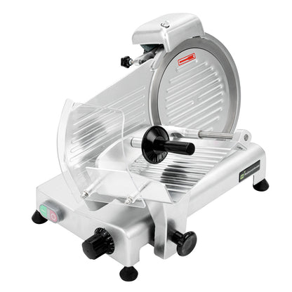 Hi Tek Stainless Steel Manual Gravity Feed Meat Slicer - 1/4hp - 10" - 1 count box