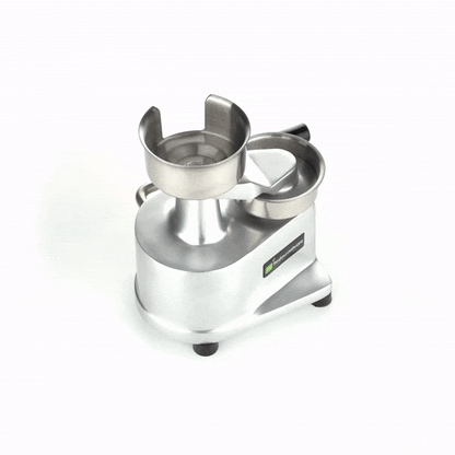 Hi Tek Stainless Steel 4" Hamburger Patty Molding Press - 1/4 lb, with Handle - 1 count box