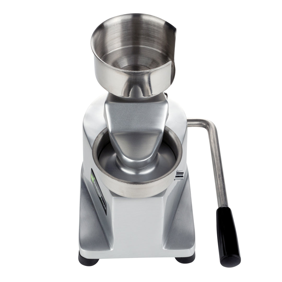 Hi Tek Stainless Steel 4" Hamburger Patty Molding Press - 1/4 lb, with Handle - 1 count box