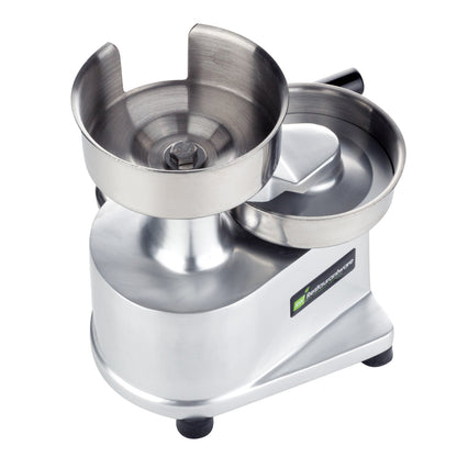 Hi Tek Stainless Steel 5" Hamburger Patty Molding Press - 1/2 lb, with Handle - 1 count box