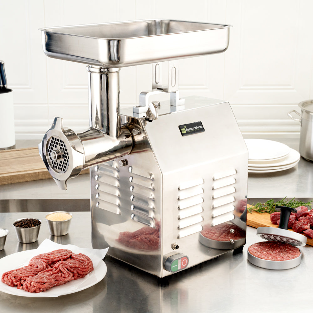 Hi Tek Stainless Steel #22 Electric Meat Grinder - 1.5hp - 1 count box