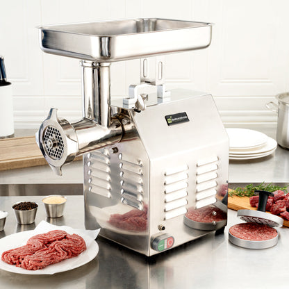 Hi Tek Stainless Steel #22 Electric Meat Grinder - 1.5hp - 1 count box
